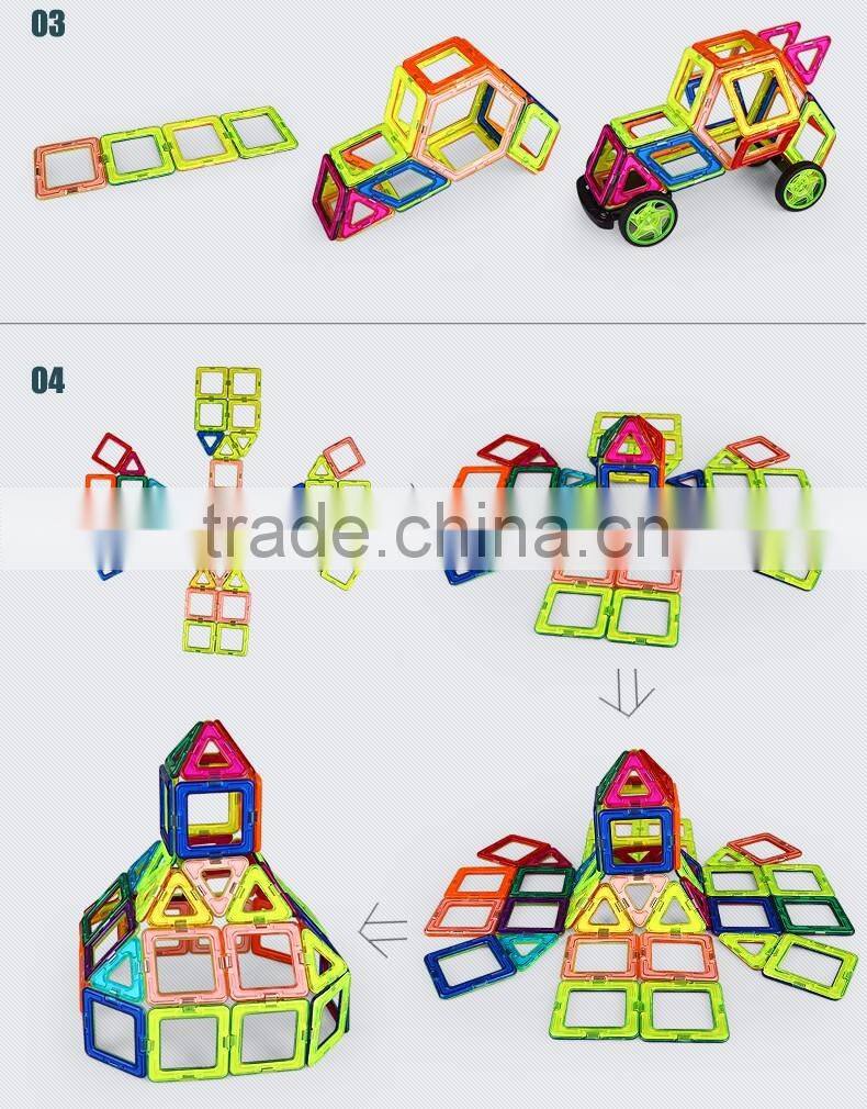 Children toys magnetic blocks set, ABS building blocks for kids