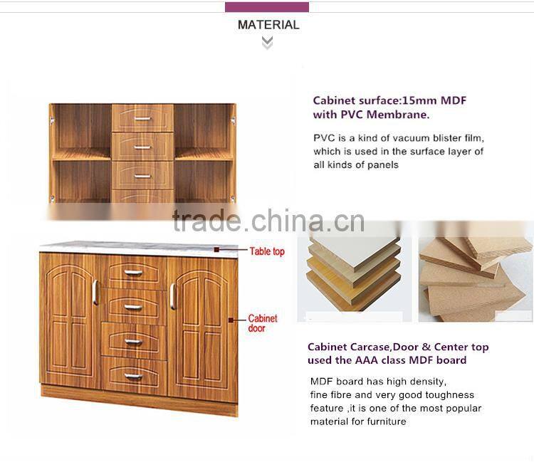 Chinese simple custom short kitchen cabinet mdf wooden kitchen cupboard on sale