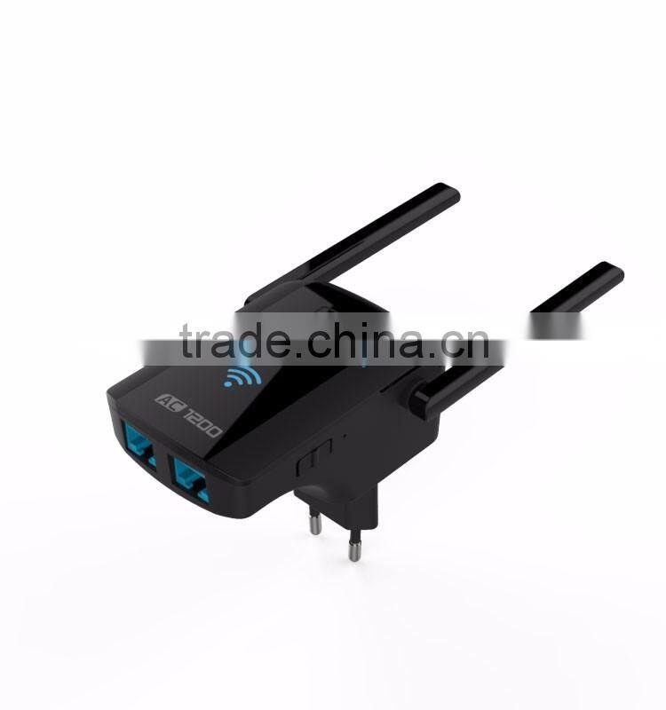 802.11ac 1200M dual band wifi repeater/AP with 5dBi Antennas