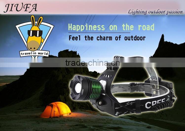 JF Rotate the zoom T6 headlights glare outdoor flashlight