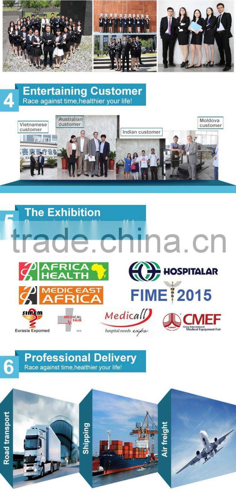 Powder coated steel Manual Bed Single Crank China SK