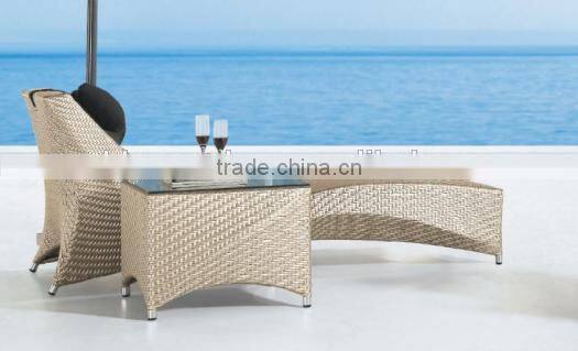 Garden Furniture Outdoor Rattan Wicker Poolside Sun Lounger(DH-9574-2)