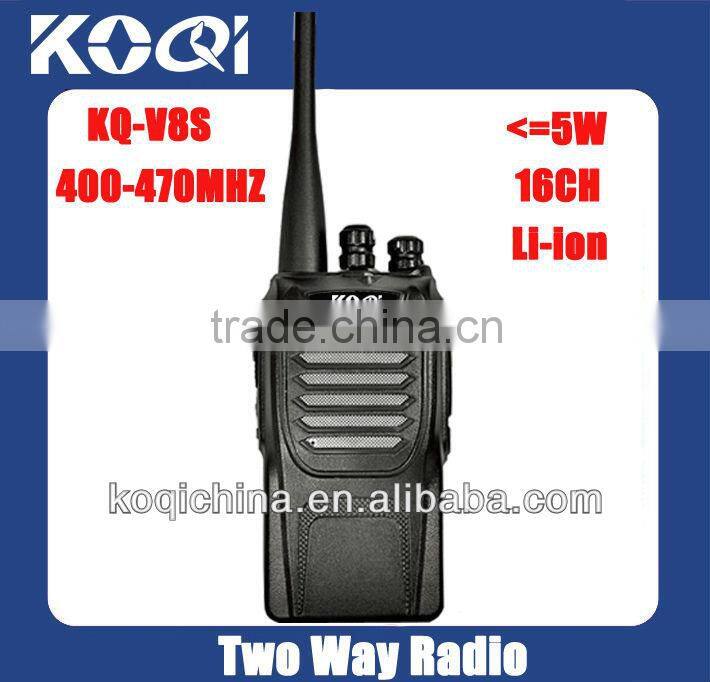 brand new uhf 400-470mhz 5W KQ-V8S Walkie Talkies Long Range