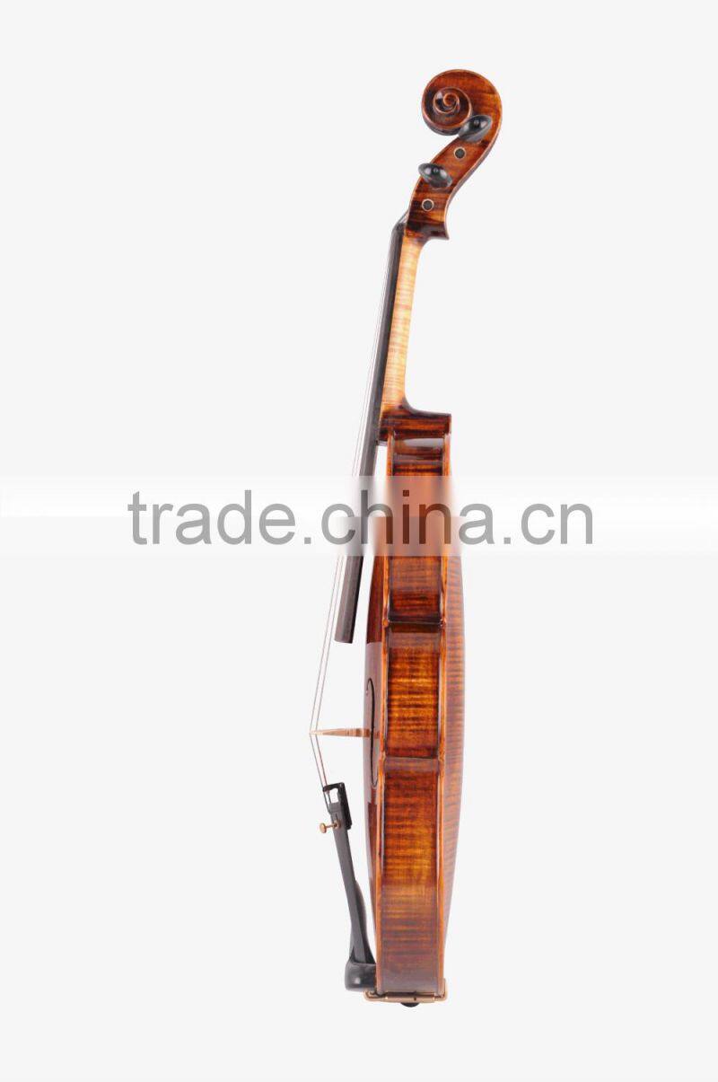 Best handmade flamed viola high-grade ebony accessories TL010