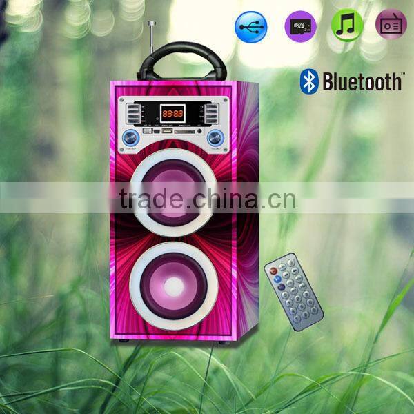 NT-WS001 wireless stereo wood bluetooth speaker