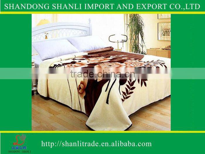 1Ply Printed Raschel Blanket/Korean Mink Blanket