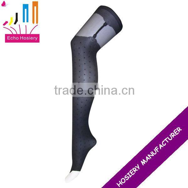women new fashion sexy suspender tights black