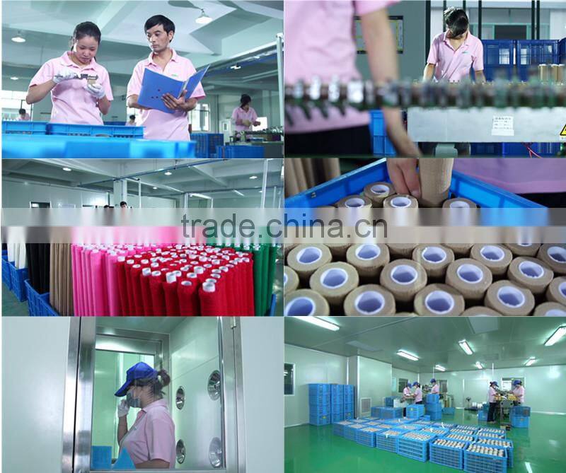 Non woven elastic self cohesive bandage/self adhesive bandage,OEM