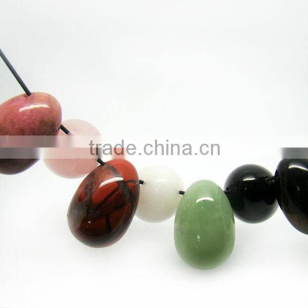 Sex Eggs,Natural Stone Eggs,Kegel Eggs,Rose Quartz Eggs Set/3
