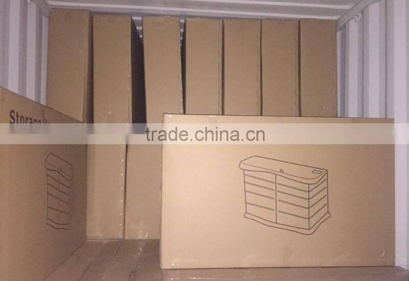 Outdoor horizontal storage shed