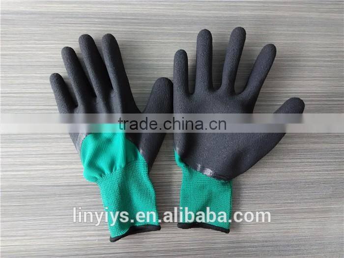 13 gauge anti slip foam latex coated work glove