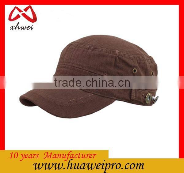 Pure Color Simple Trendy and Retro Military Army Cap Unisex Bulk Military Hat