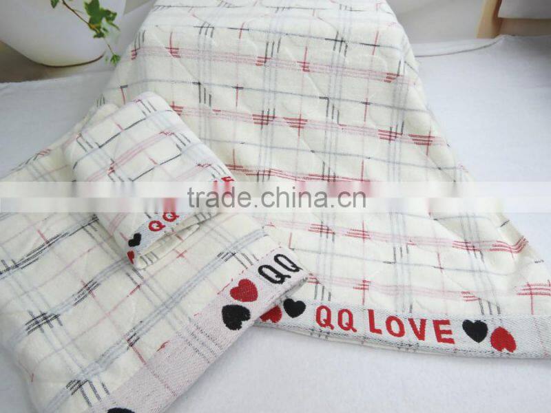 100% cotton gift towel set packing made in china wholesale