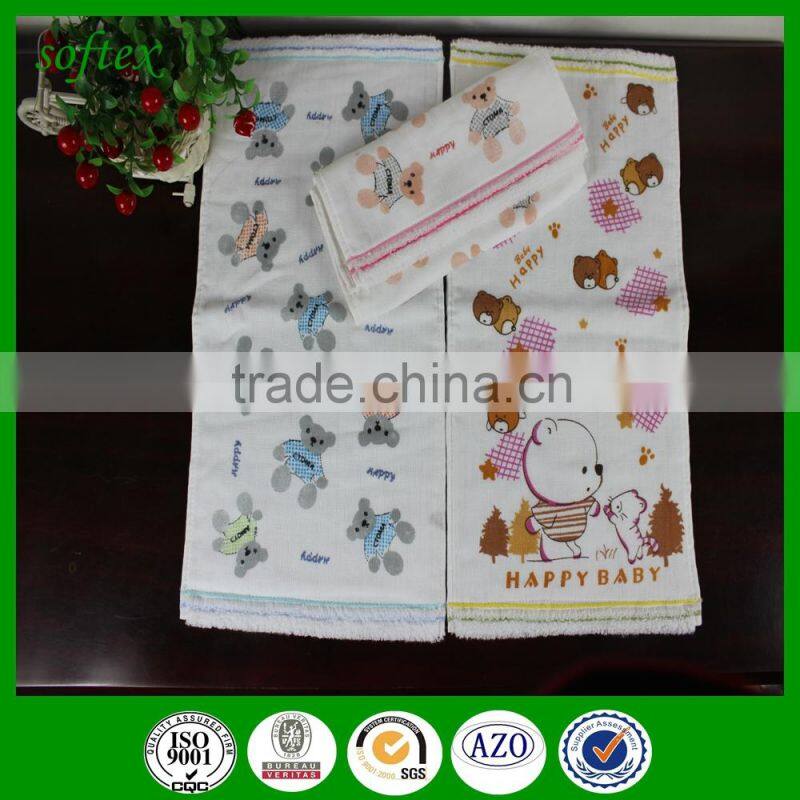 Happy baby towel,happy time cotton printing hand towel