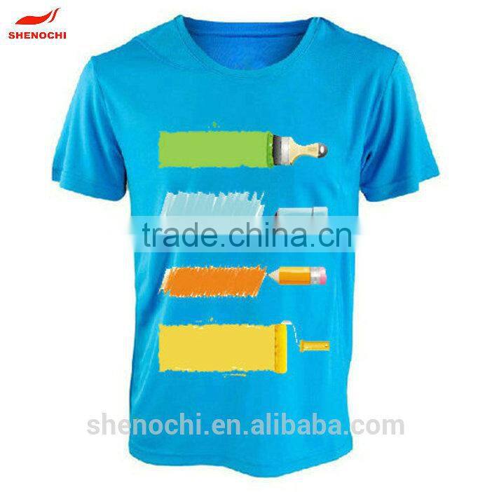 100% Polyester China factory price brand new fashion custom print t-shirt