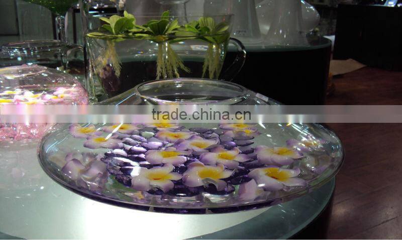 Big Glass fish flower vase tank bowl