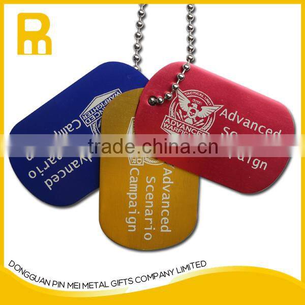 Customized anodized aluminum blank pet tags or dog tag