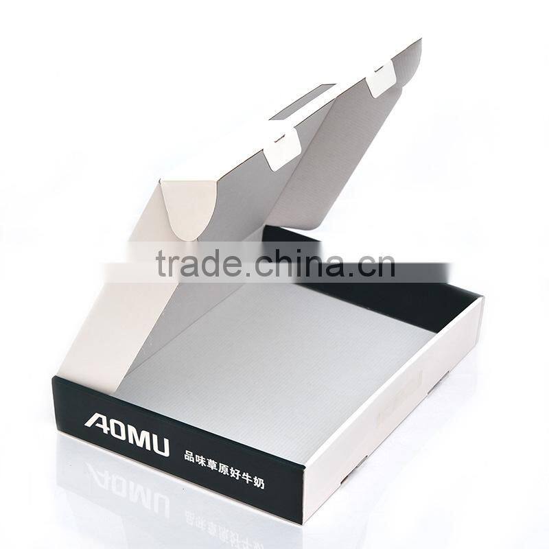 Recyclable feature and lamination handling custom cardboard box with logo and handle