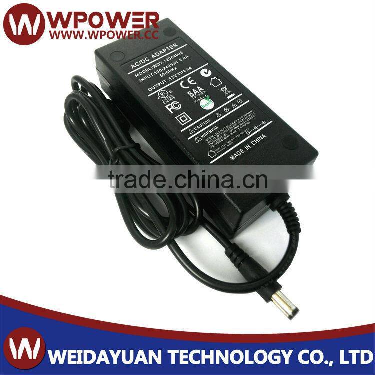 UL SAA FCC48w 12v 4a switch power supply for 3D printer/LED/LCD/CCTV