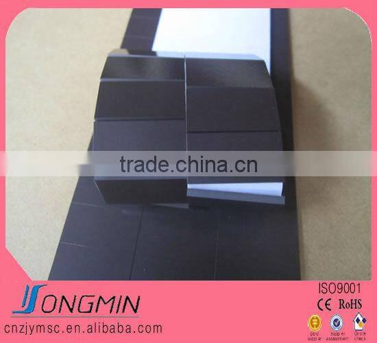 custom size white adhesive rubber magnet sheet