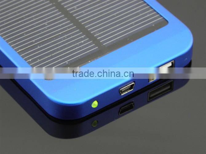 2600mAh universal usb multi charger mobile solar charger for ipad solar mobile phone charger