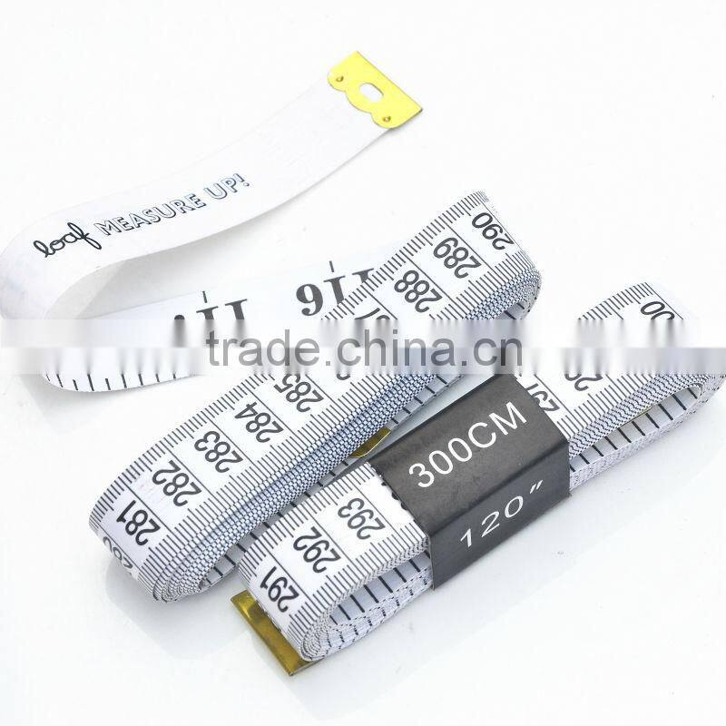120inch branded white 3m promotion measure tape new design tailor tape gift item with Your Logo or Name
