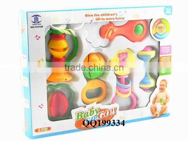 Lovely plastic baby toy rattle