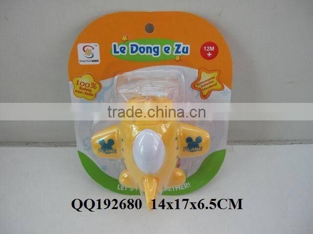 kids Friction toy plane with barbie head & light,friction toy plane