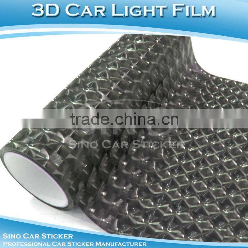 0.3x10m 3D Red Car Film Cat Eyes Car Light Decoration Tint Vinyl