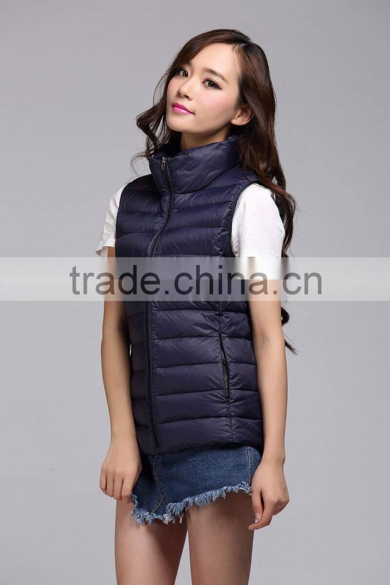 Manufacturer OEM service short women's waistcoat 6052