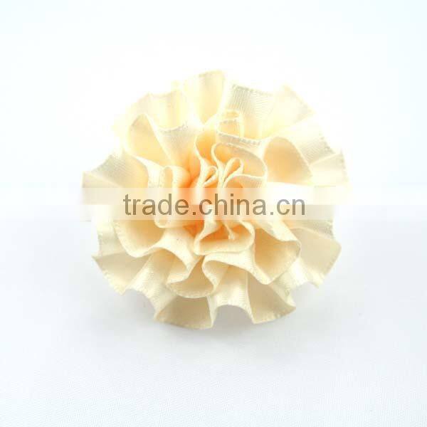 Carnation handmade ribbon flower brooches