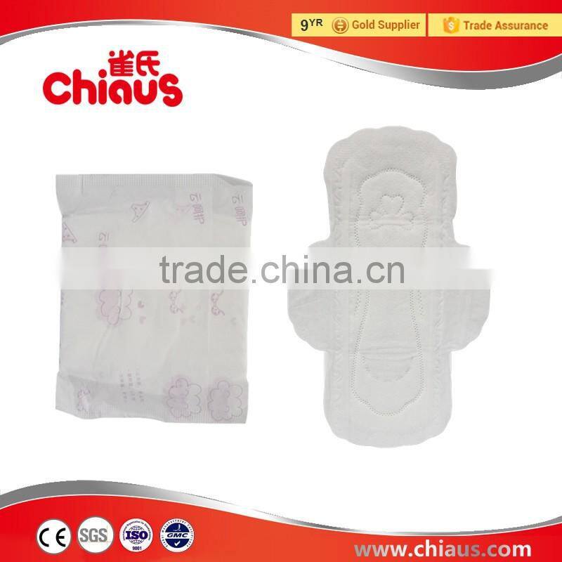 Cotton surface sanitary pads china manufacturer