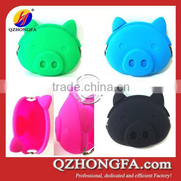 Banana design silicone cheap coin purse