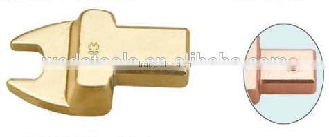 Rectangular Open End Fittings, non-sparking tools, non-magnetic tools, GS/FM/UKAS certificate, ATEX approved