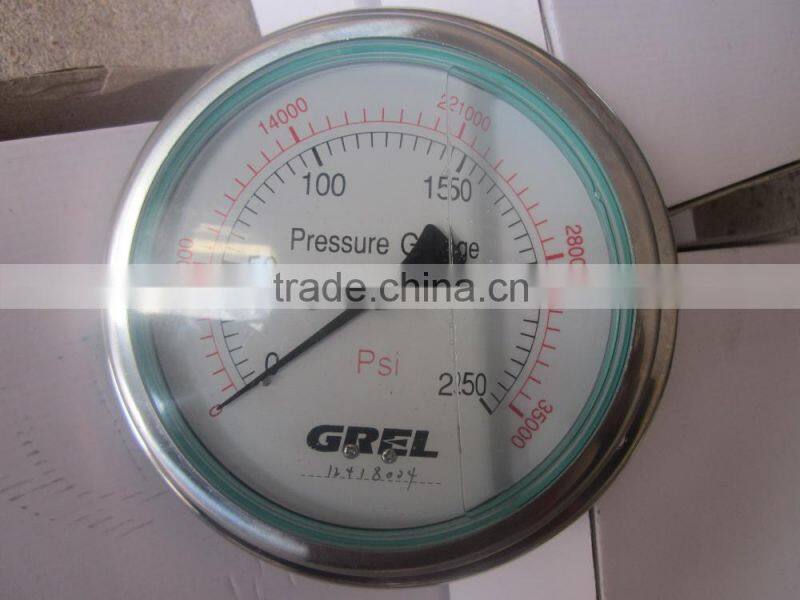 150mm 250MPa pressure gauge for test bench,1pcs=2kg
