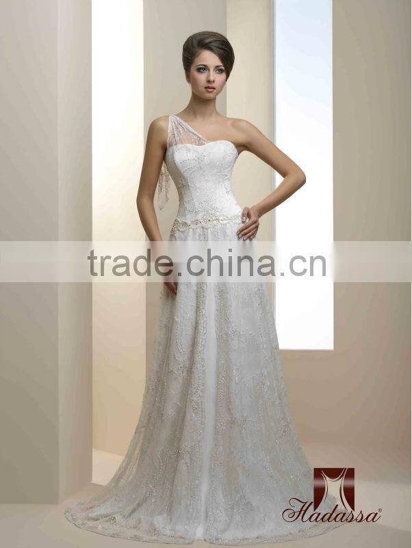 Italy Designe A-Line Wedding Dress / Gown Beaded Lace