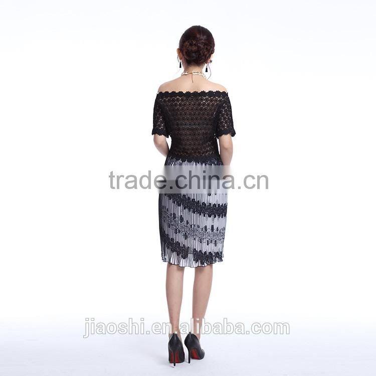 Hot sale 2016 lace off shoulder sexy fashion women dress for party