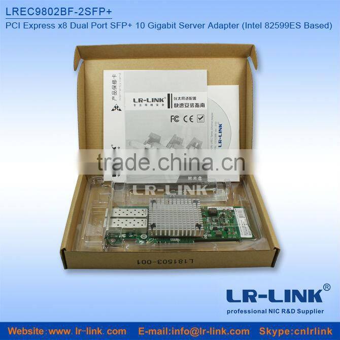 LREC9802BF-2SFP+ Intel 82599ES Chip PCI Express x8 10G Dual Port SFP Fiber Optic Network Card