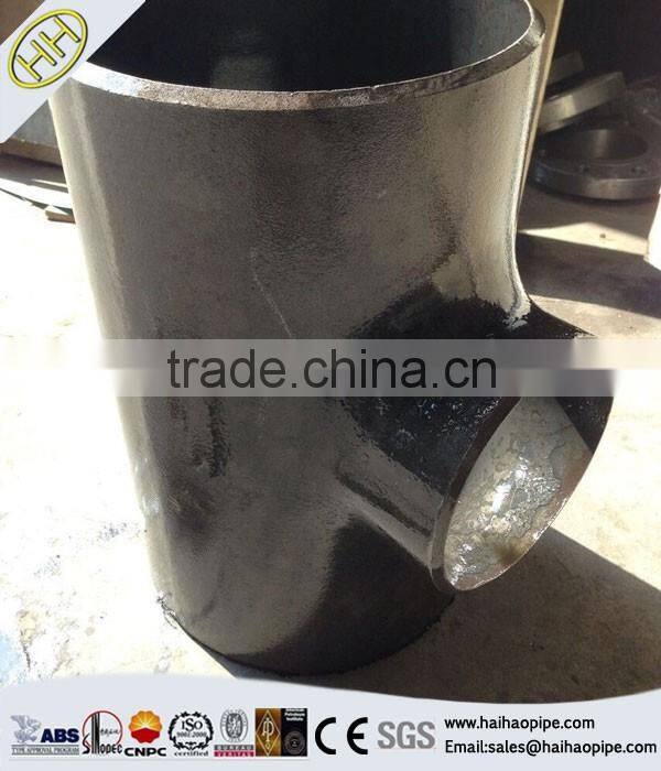ASTM A234 WPB ASME B16.11 Seamless Carbon steel (EQUAL,REDUCING) TEE pipe fitting