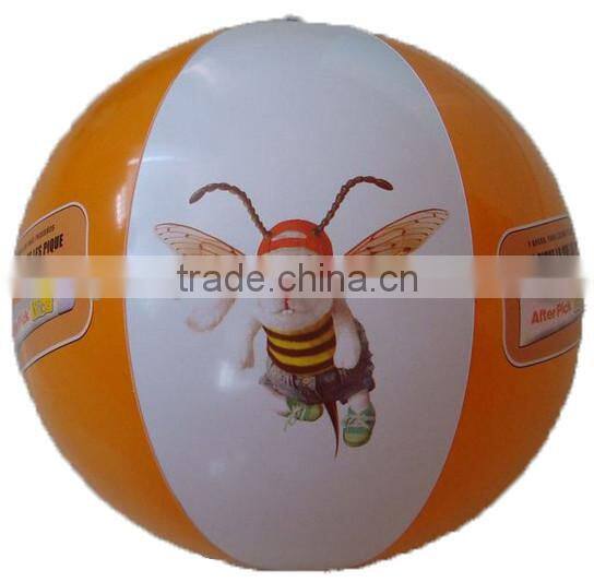 plastic rainbow color inflatable beach ball