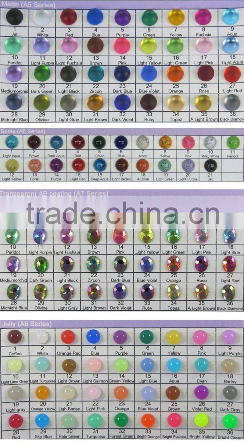 Oval Shaped Semi-Precious Stone With Spray For Bag