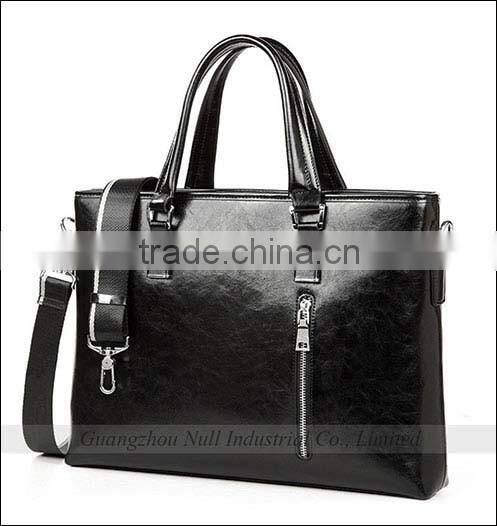 Fashion design handmade leather laptop handbag felt tote bag