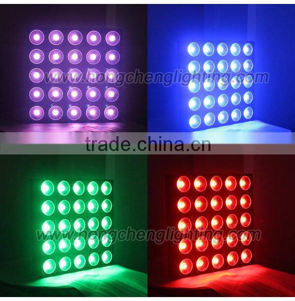 audience light stage panel 25x30w warm white or rgb matrix led blinder