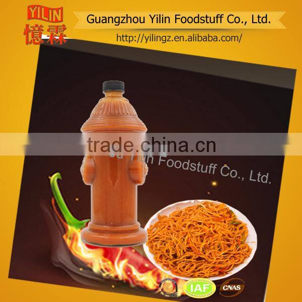 price competitive YILIN brands 50ml Green Hot Chili Sauce in glass bottle Chinese manufacturing with OEM service