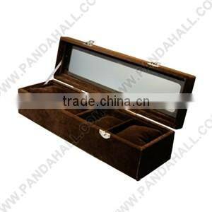 Velvet Watch Jewelry Display Box with Pillow Inside(BDIS-Q012-1)