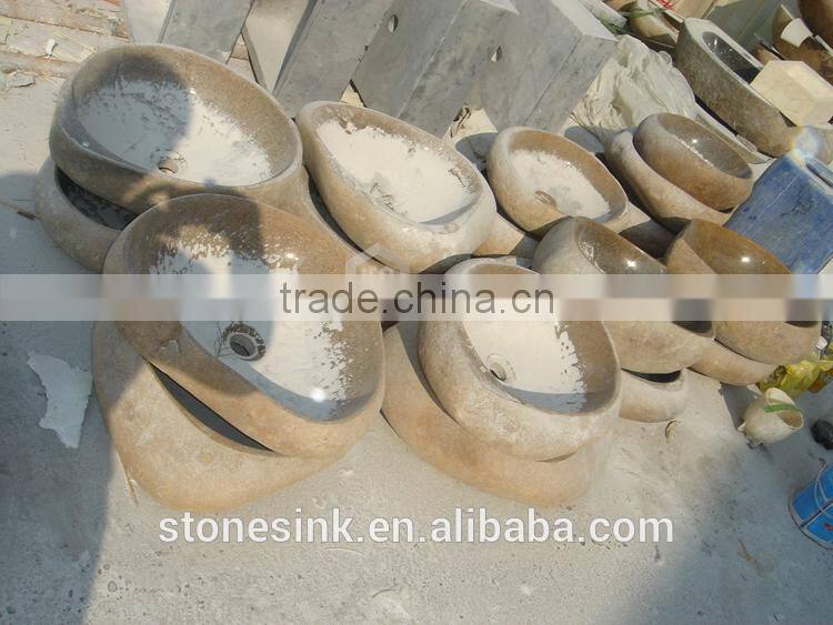 Reliable quality outdoor river stone vessel basin