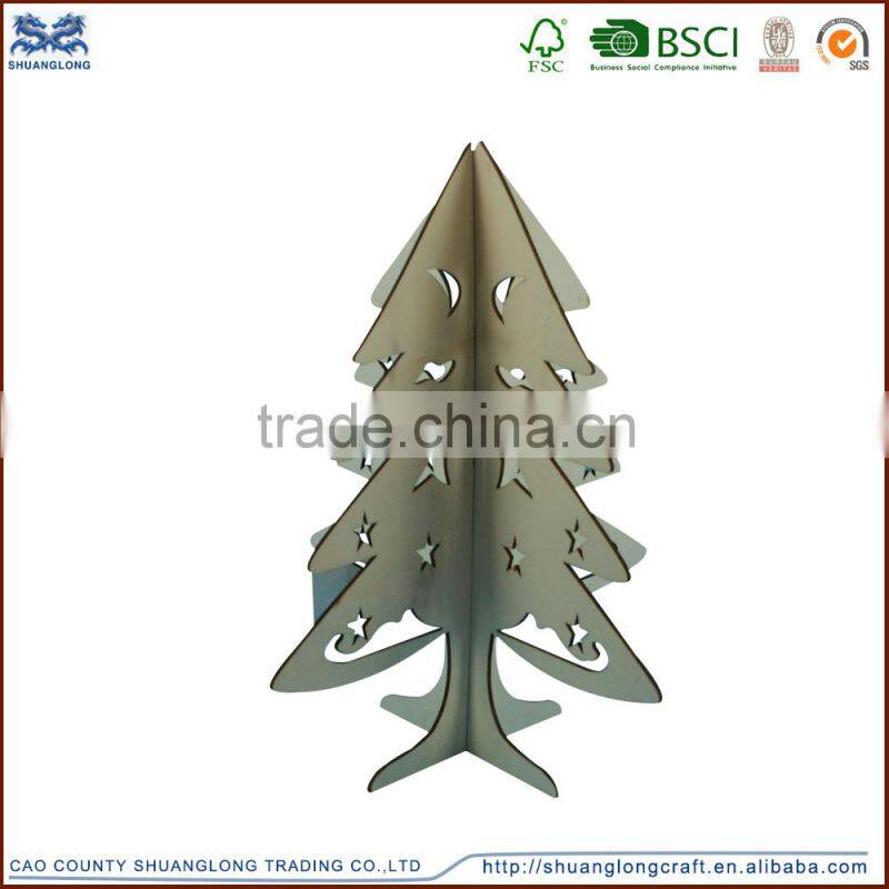 2015 custom made wooden christmas tree decoration, artificial wooden christmas tree
