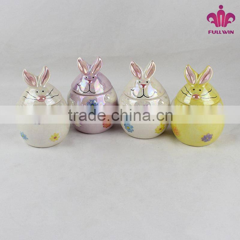 2014 New Easter box Ceramic Rabbit Box