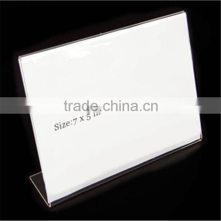 Custom size best selling products acrylic menu frame, a4 a5 Sign Holder