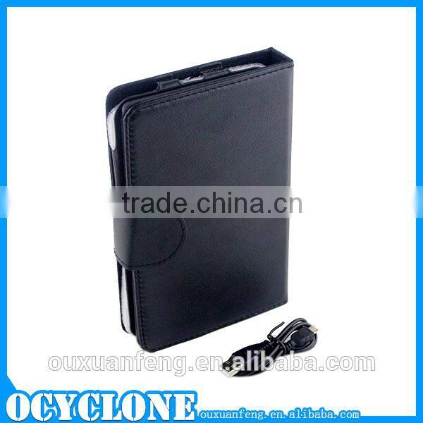 2 in 1 PU leather bluetooth keyboard for samsung tab 3 lite 7 inch case